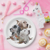 Engelse Setters Papieren Bordje (Feest)