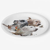 Engelse Setters Papieren Bordje (Gekanteld)