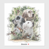 Engelse Setters Sticker (Vel)
