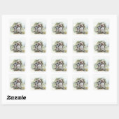 Engelse Setters Vierkante Sticker (Vel)