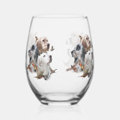Engelse Setters Wijnglas Zonder Voet (Rechts)