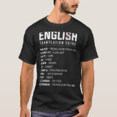 Engelse Slang Vertaalgids voor Britse expat in de T-shirt (Voorkant)