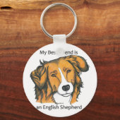 Engelse sleutelhanger Shepherd (Voorkant)