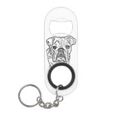 Engelse sleutelhanger voor bulldog flesopener mini flessenopener (Voorkant)