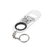 Engelse sleutelhanger voor bulldog flesopener mini flessenopener (Achterkant Gekanteld)