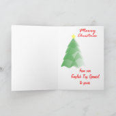 Engelse Speelgoed Spaniel Christmas Feestdagen Kaart (Binnen)