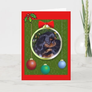 Engelse Speelgoed Spaniel Christmas Feestdagen Kaart