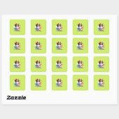 Engelse Speelgoed Spaniel Dog Vierkante Sticker (Vel)