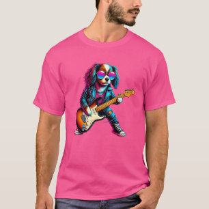 Engelse Speelgoed Spaniel elektrische gitaar Funny T-shirt