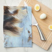 Engelse Speelgoed Spaniel Laat het sneeuwen Kerstm Theedoek (Quarter Fold)