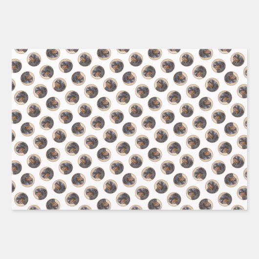 Engelse Speelgoed Spaniel schilderij King Charles  Inpakpapier Vel (Voorkant 2)