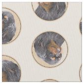 Engelse Speelgoed Spaniel schilderij King Charles  Stof (Close Up)