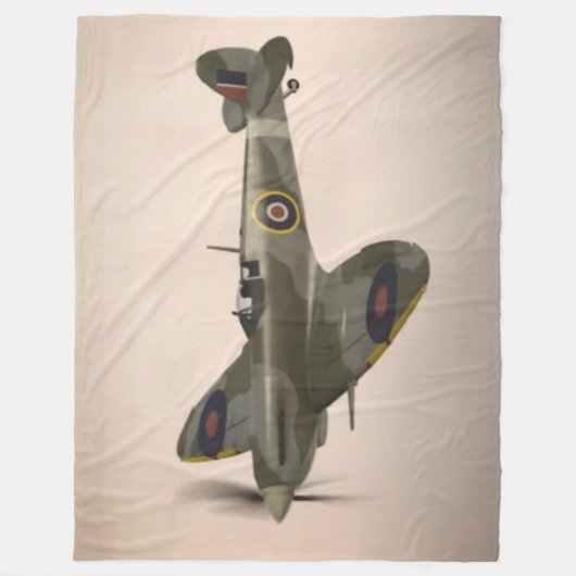 ENGELSE SPITFIRE FLEECE DEKEN (Voorkant)