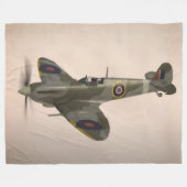 ENGELSE SPITFIRE FLEECE DEKEN (Voorkant (Horizontaal))