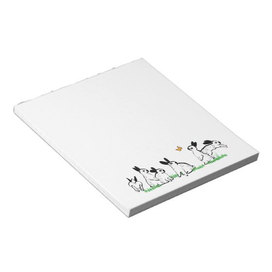 ENGELSE SPOTS IN DE GRAS NOTITIEBLOK (Schuin)