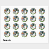 Engelse Springer 7 - Lelies 2 Ronde Sticker (Vel)