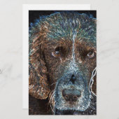 Engelse Springer Briefpapier (Voorkant / Achterkant)