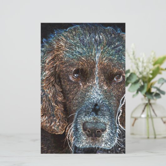 Engelse Springer Briefpapier (Staand voorkant)