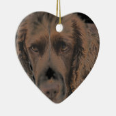 Engelse Springer Dogs Keramisch Ornament (Rechts)