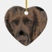 Engelse Springer Dogs Keramisch Ornament (Voorkant)