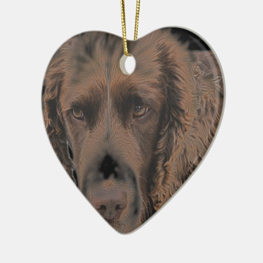 Engelse Springer Dogs Keramisch Ornament (Links)
