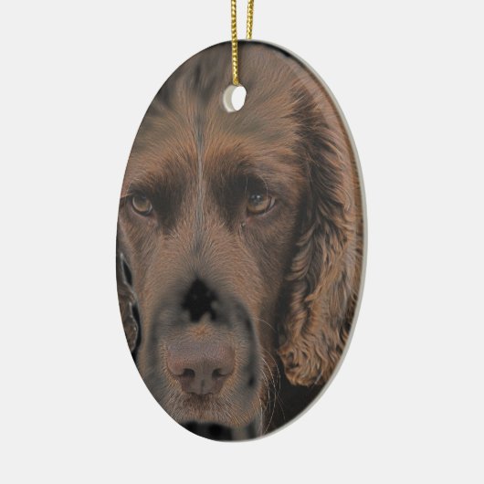 Engelse Springer Dogs Keramisch Ornament (Links)