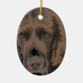 Engelse Springer Dogs Keramisch Ornament (Voorkant)