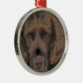 Engelse Springer Dogs Metalen Ornament (Rechts)
