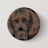 Engelse Springer Dogs Ronde Button 5,7 Cm (Voorkant)