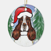 ENGELSE SPRINGER HOND KERAMISCH ORNAMENT (Links)