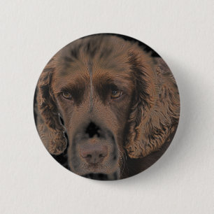 Engelse Springer Honden Ronde Button 5,7 Cm