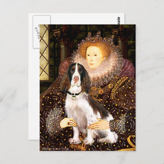 Engelse Springer (Liv) - Queen Briefkaart (Voorkant / Achterkant)