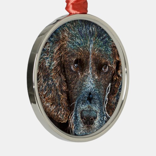 Engelse Springer Metalen Ornament (Rechts)