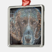 Engelse Springer Metalen Ornament (Links)