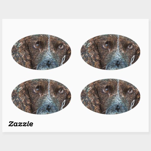 Engelse Springer Ovale Sticker (Vel)