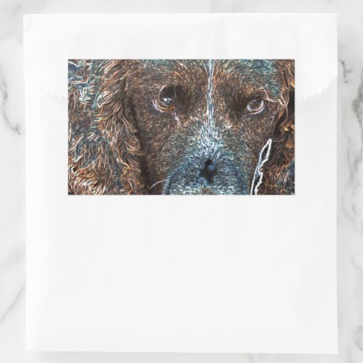 Engelse Springer Rechthoekige Sticker (Tas)