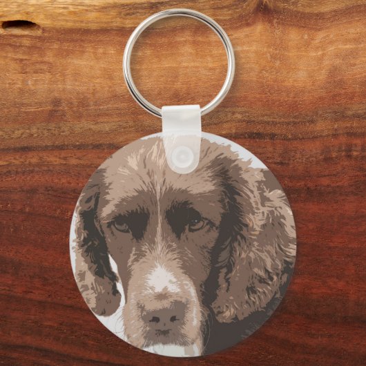 Engelse Springer Sleutelhanger (Voorkant)