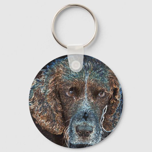 Engelse Springer Sleutelhanger (Voorkant)
