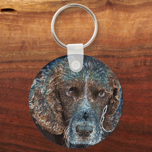 Engelse Springer Sleutelhanger (Voorkant)