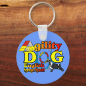 Engelse Springer Spaniel Agility Cadeaus Sleutelhanger (Voorkant)