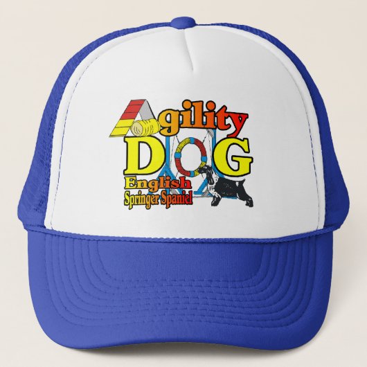 Engelse Springer Spaniel Agility Gifts Trucker Pet (Voorkant)