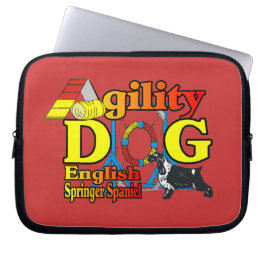 Engelse Springer Spaniel Agility Laptop Sleeve