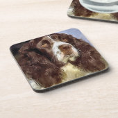 Engelse Springer Spaniel Art Bier Onderzetter (Linkerzijde)