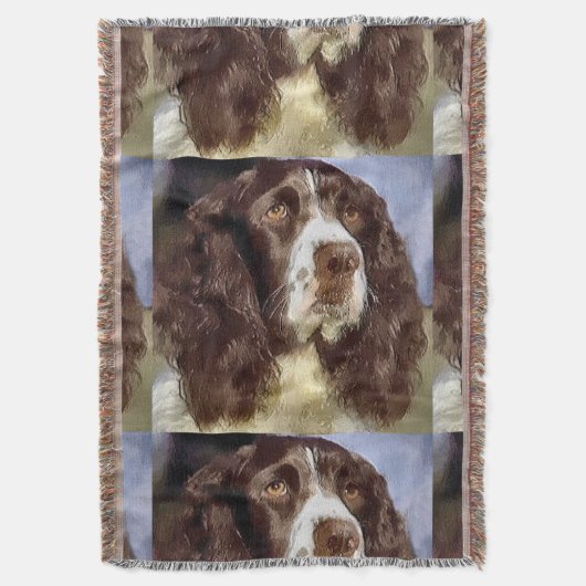 Engelse Springer Spaniel Art Deken (Voorkant Verticaal)