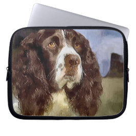Engelse Springer Spaniel Art Laptop Sleeve