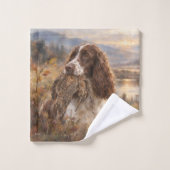 Engelse Springer Spaniel Bad Handdoek (Wasdoekje)