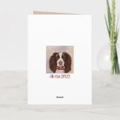ENGELSE SPRINGER SPANIEL        BEDANKKAART (Achterkant)