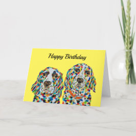 Engelse Springer Spaniel Birthday Kaart