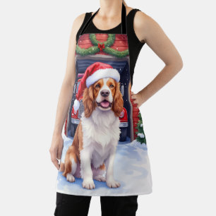 Engelse Springer Spaniel Brandweerkazerne Kerstman Schort