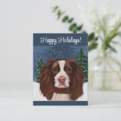 ENGELSE SPRINGER SPANIEL BRIEFKAART (Staand voorkant)